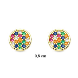 Kolczyki CM miedź pozłacana 14k - MF42058