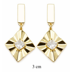 Kolczyki CM miedź pozłacana 14k - MF42012