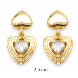 Kolczyki CM miedź pozłacana 14k - MF42011