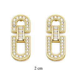 Kolczyki CM miedź pozłacana 14k - MF42010