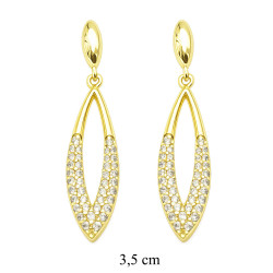 Kolczyki CM miedź pozłacana 14k - MF42009