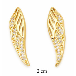 Kolczyki CM miedź pozłacana 14k - MF41940