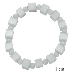 Bransoletka Merebilo [ kwarc + szkło ] - B9007