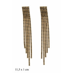 Kolczyki dżetowe - MF41618B