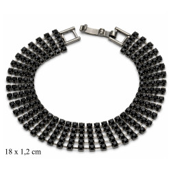 Bransoletka dżetowa - MF41612B