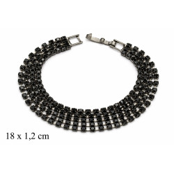 Bransoletka dżetowa - MF41610B