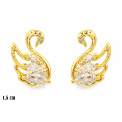 Kolczyki miedź pozłacana 14k - MF41952