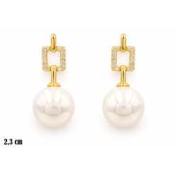 Kolczyki miedź pozłacana 14k - MF42048