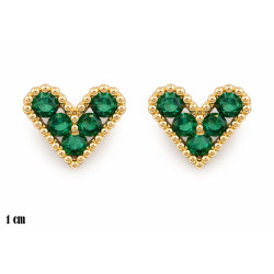 Kolczyki miedź pozłacana 14k - MF42050