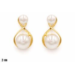 Kolczyki miedź pozłacana 14k - MF42047