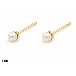 Kolczyki miedź pozłacana 14k - MF42043