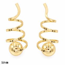 Kolczyki miedź pozłacana 14k - MF42065