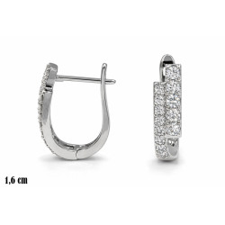 Kolczyki miedź rodowana - MF42158