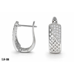 Kolczyki miedź rodowana - MF42156