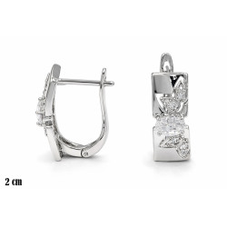 Kolczyki miedź rodowana - MF42157