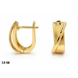 Kolczyki miedź pozłacana 14k - MF42202