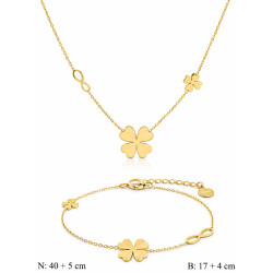 Naszyjnik + Bransoletka Merebilo Stal 316L - MF4192425