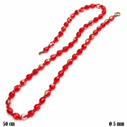 Naszyjnik szkło miedź - MF36907