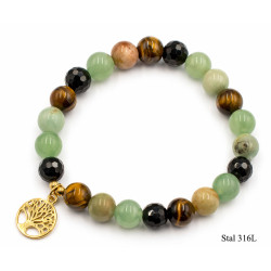 Bransoletka Merebilo Stal 316L [ amazonit] - BR12011