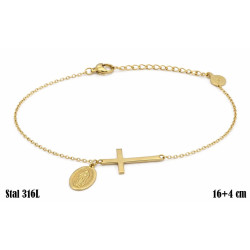 Bransoletka ze stali chirurgicznej 14k - MF7178B