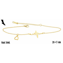 Bransoletka na kostkę b.o.l Stal 316L - MF35635