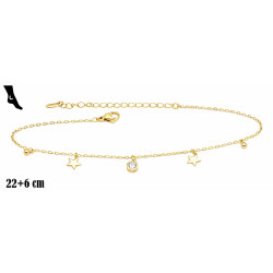 Bransoletka na kostkę Xuping pozłacana 18k - MF29584-3