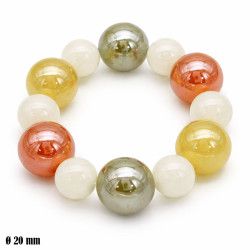 Bransoletka Duże Kulki [mix jesień] - B1209