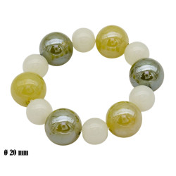 Bransoletka Duże Kulki [mix zieleń] - B1208