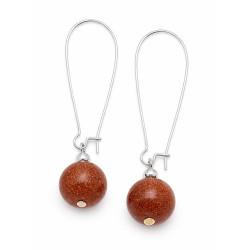 Kolczyki Merebilo posrebrzane [ piasek pustyni ] - KOL5005