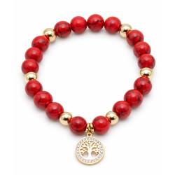 Bransoletka Merebilo [ imitacja korala ] - BRA15016
