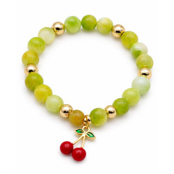 Bransoletka Merebilo [ Jadeit naturalny ] - BRA15021