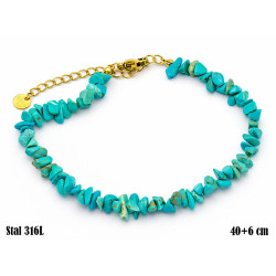 Bransoletka Merebilo Stal 316L [turkus] - MF41988-T