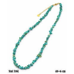 Naszyjnik Merebilo Stal 316L [turkus] - MF41987-T