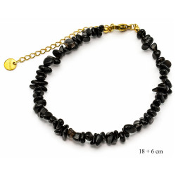 Bransoletka Merebilo Stal 316L [ czarny turlamin ] - MF41988CT