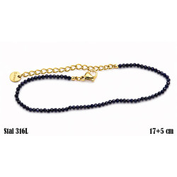 Bransoletka Stal 316L 14k Ø 2 mm [noc kairu] - MF41993-BN