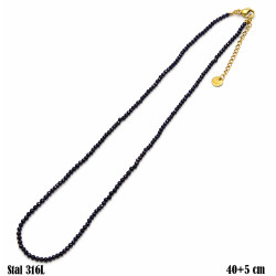 Naszyjnik Stal 316L 14k Ø 2 mm [noc kairu] - MF41992-NN