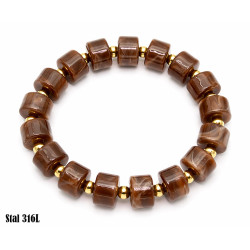 Bransoletka Stal 316L [topaz tworzywo] - MF41796-C