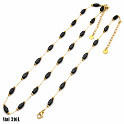 Naszyjnik + bransoletka Merebilo Stal 316L 14k - MF4198384