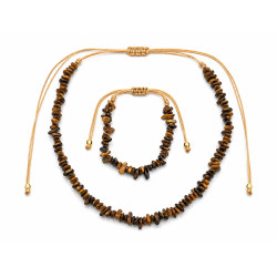 Komplet biżuterii [oko tygrysa] - MF4195496-1