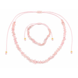 Komplet biżuterii [kwarc różowy] - MF4195496-5