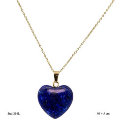 Naszyjnik Merebilo Stal 316L - Lapis lazur - MF375548712