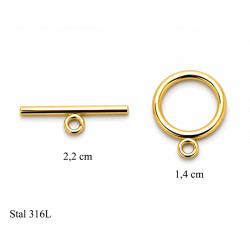 Elementy do biżuterii z Stali Zapięcia toggle [ po 10 sztuk ] - MF42587AB