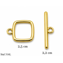 Elementy do biżuterii z Stali Zapięcia toggle [ po 10 sztuk ] - MF42614