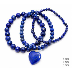 Zestaw 3 bransoletek [ lapis lazuri ] - MF42277-1