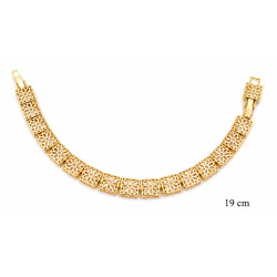 Bransoletka miedź pozłacana 14k - MF42222