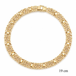Bransoletka miedź pozłacana 14k - MF42219