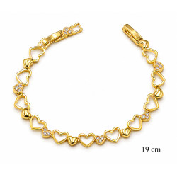 Bransoletka miedź pozłacana 14k - MF42272