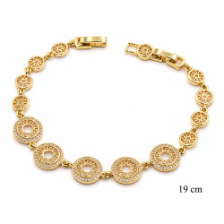 Bransoletka miedź pozłacana 14k - MF42422