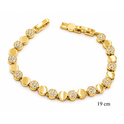 Bransoletka miedź pozłacana 14k - MF42433