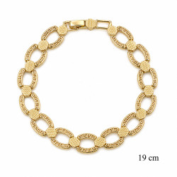 Bransoletka miedź pozłacana 14k - MF42386
